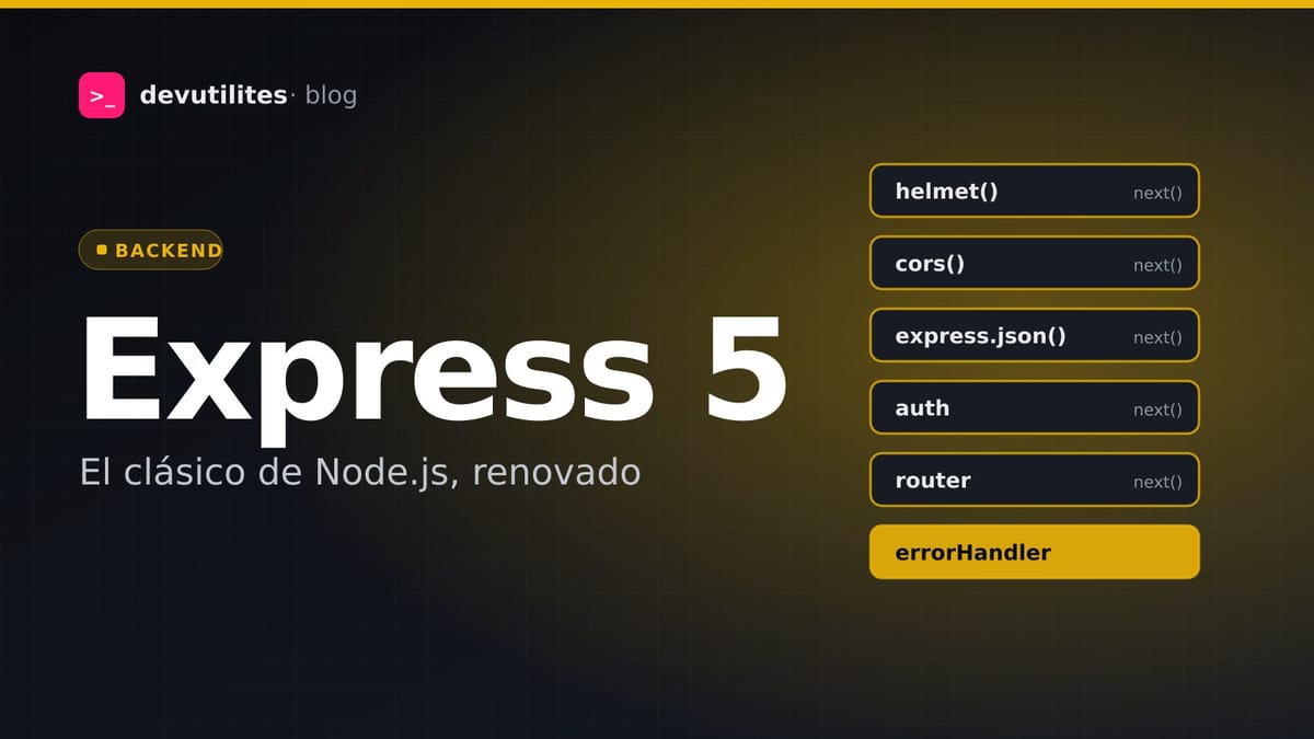 Portada: Express a fondo: el framework de Node.js de toda la vida, en su versión 5