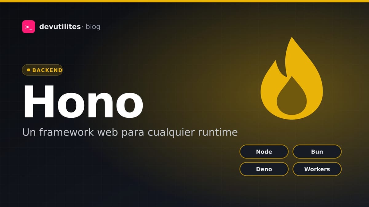 Portada: Hono a fondo: el framework web ultrarrápido que funciona en cualquier runtime