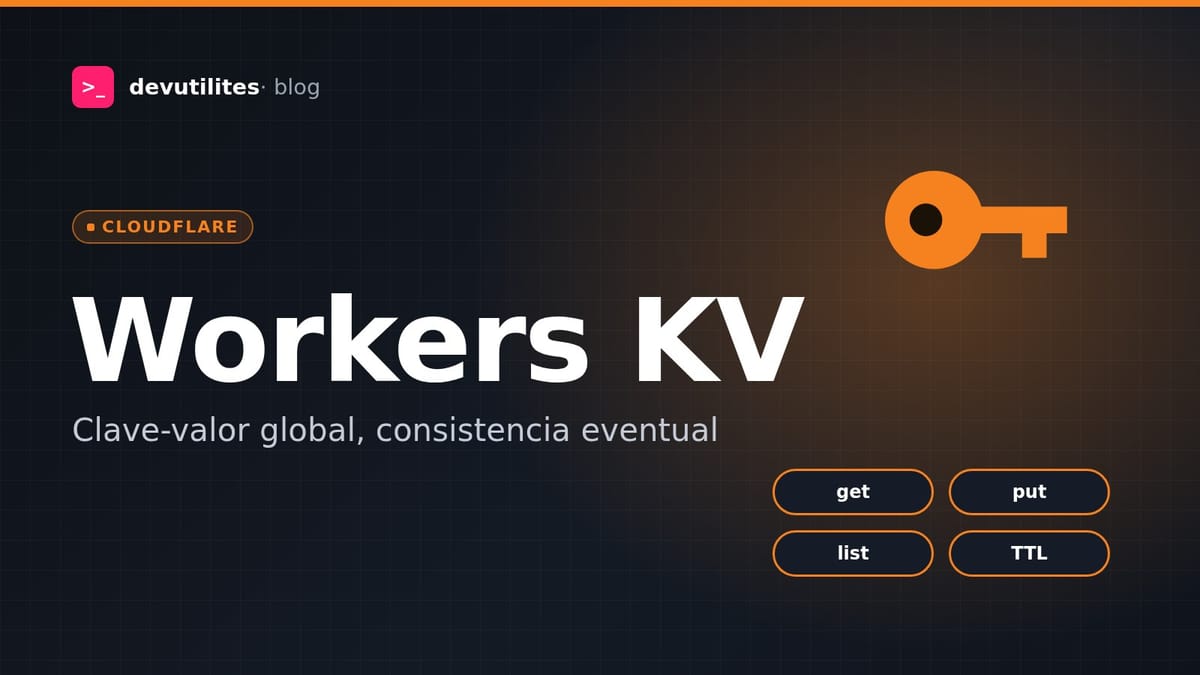 Portada: Cloudflare Workers KV a fondo: clave-valor global, consistencia eventual y caché bien entendida