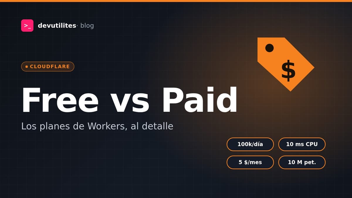 Portada: Planes de Cloudflare Workers: Free frente a Paid, qué incluye cada uno y cuánto cuesta de verdad